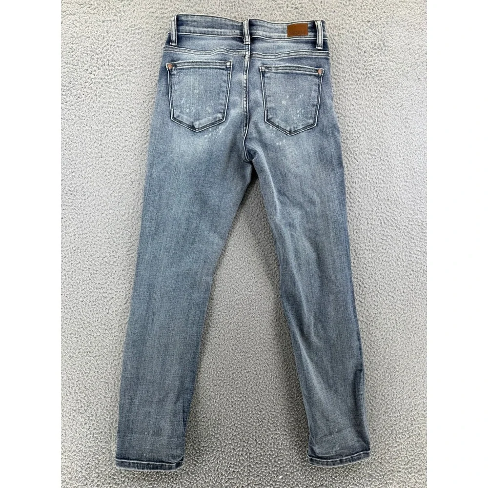 Judy Blue Jeans Womens 3/26 Dark Wash Skinny High Rise Stretch Denim Boutique
